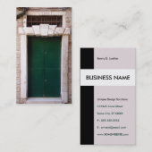 Gifttüren, kursiv visitenkarte (Vorne/Hinten)