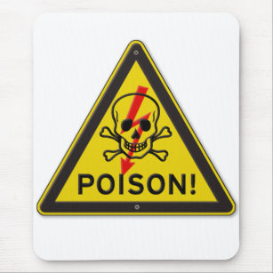 Giftwarnung - Skull & Crossbones Mousepad