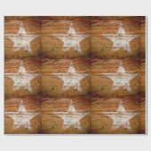 Giftwrap beunruhigte hölzernes Korn gemalten Geschenkpapier (Flach)