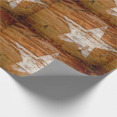 Giftwrap beunruhigte hölzernes Korn gemalten Geschenkpapier (Ecke)