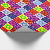 Giftwrap - jüdische Sterne - Giftwrapping Papier Geschenkpapier (Ecke)