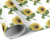 Giftwrap:  Sonnenblumen Geschenkpapier (Rolleneckpunkt)