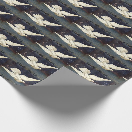 Giftwrap:  Taube nachts Geschenkpapier (Ecke)