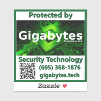 Gigabytes Vinyl Deterrence Sticker