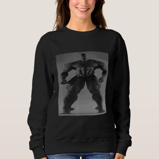 Gigachad Average Sigma Male Grindset Meme 1 Sweatshirt (Vorderseite)