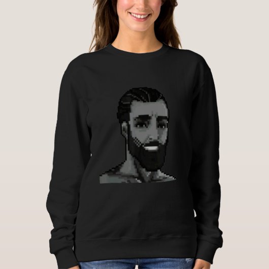 Gigachad Average Sigma Male Grindset Meme Sweatshirt (Vorderseite)