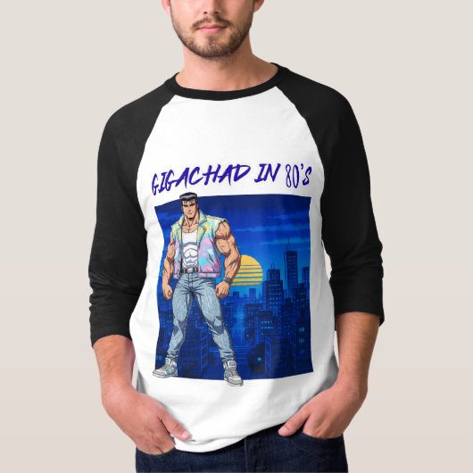 GIGACHAD IN 80S T-Shirt (Vorderseite)
