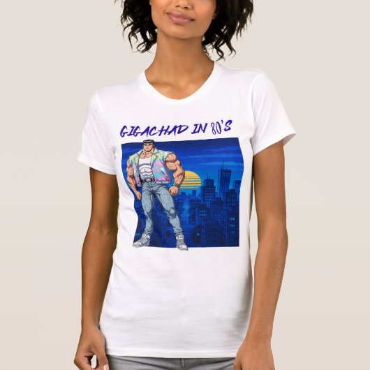 GIGACHAD IN 80S T-Shirt (Vorderseite)