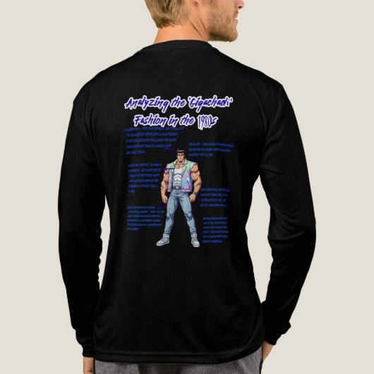 GIGACHAD IN 80S Tri-Blend SHIRT (Rückseite)