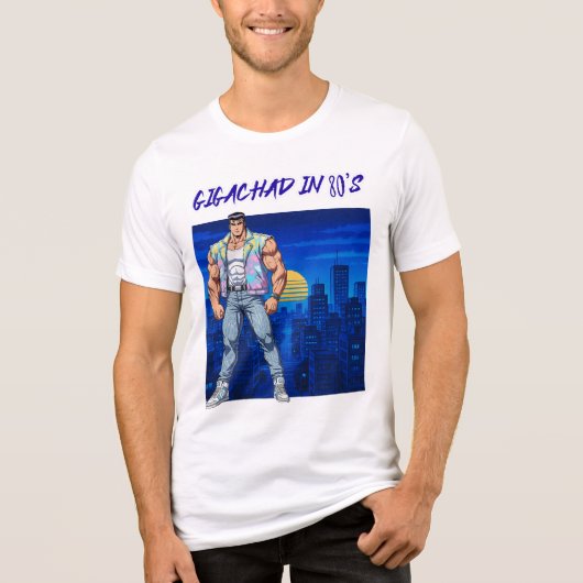 GIGACHAD IN 80S Tri-Blend SHIRT (Vorderseite)