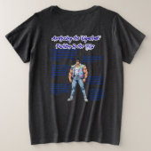 GIGACHAD IN DEN 80ERN GROßE GRÖßE T-Shirt (Design Rückseite)