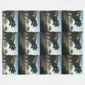 Giganotosaurus Dinosaurier Prowling, Fleecedecke (Vorderseite (Horizontal))