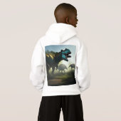 Giganotosaurus Dinosaurier Prowling, Kids Hoodie (Schwarz voll)