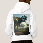Giganotosaurus Dinosaurier Prowling, Kids Hoodie (Rückseite)