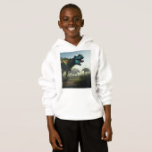 Giganotosaurus Dinosaurier Prowling, Kids Hoodie (Vorne ganz)