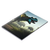 Giganotosaurus Dinosaurier Prowling, Notebook Notizblock (Linke Seite)