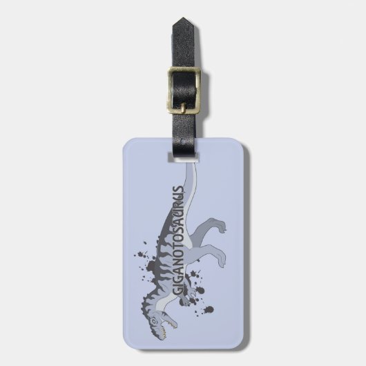 Giganotosaurus Gepäckanhänger (Vorderseite vertikal)