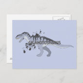Giganotosaurus Postkarte (Vorne/Hinten)
