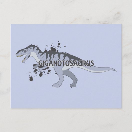 Giganotosaurus Postkarte (Vorderseite)
