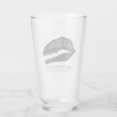 Giganotosaurus-Schädel Glas (Rückseite)