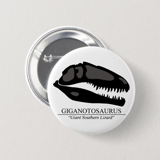 Giganotosaurus Skull Button (Vorne & Hinten)