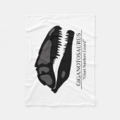 Giganotosaurus Skull Fleecedecke (Vorderseite)