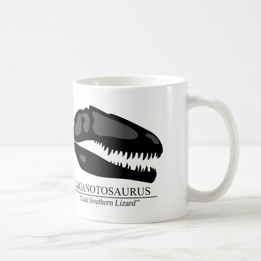 Giganotosaurus Skull Kaffeetasse (Rechts)