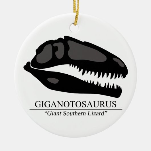 Giganotosaurus Skull Keramikornament (Vorne)