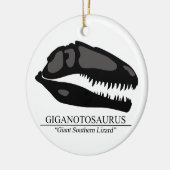 Giganotosaurus Skull Keramikornament (Links)