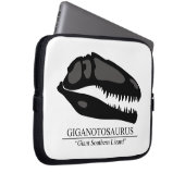 Giganotosaurus Skull Laptopschutzhülle (Vorne Rechts)