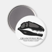 Giganotosaurus Skull Magnet (Vorderseite/Rückseite)