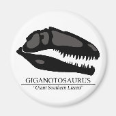 Giganotosaurus Skull Magnet (Vorne)