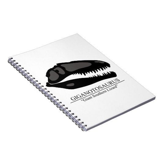 Giganotosaurus Skull Notizblock (Rechte Seite)