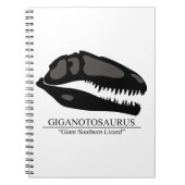 Giganotosaurus Skull Notizblock (Vorderseite)