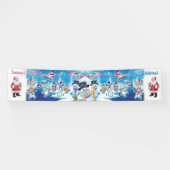 Gigant 2.5' x 12' Weihnachts-Vinyl Banner Snow-Sze (Horizontal)