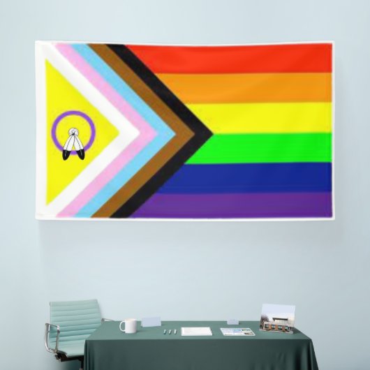 Gigant 6'x'10' LGBTQIA+ All-Inclusive-Gay Pride Banner (Messe)