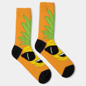 Gigant Ananas Funny Orange Hawaiian Luau Socken (Rechts)