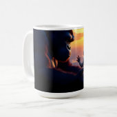 Gigant & Baby bei Sunset. Kaffeetasse (Vorderseite Links)