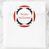 Gigant Bats Happy Halloween Runder Aufkleber (Tasche)