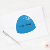 Gigant Blue Gumdrop Bonbon Buffet Party Sticker (Umschlag)