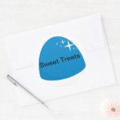 Gigant Blue Gumdrop Candy Gastgeschenk Sticker (Umschlag)