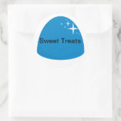 Gigant Blue Gumdrop Candy Gastgeschenk Sticker (Tasche)