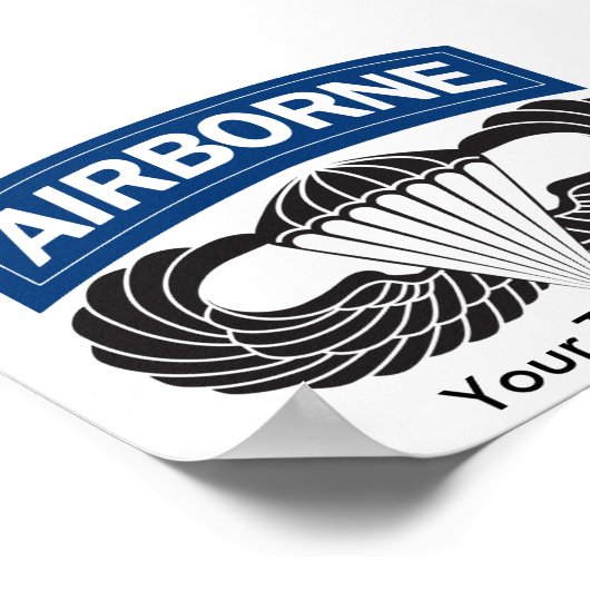 Gigant Custom Im Flugzeug Poster (Ecke)