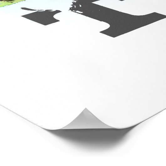 Gigant Custom Kids Green Farm Traktor Poster (Ecke)