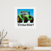 Gigant Custom Kids Green Farm Traktor Poster (Küche)