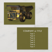 Gigant Dump Truck Visitenkarte (Vorne/Hinten)