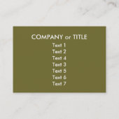 Gigant Dump Truck Visitenkarte (Rückseite)