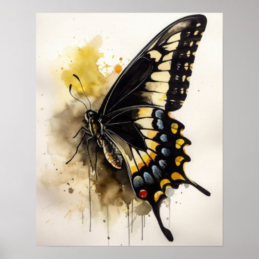 Gigant Frack Butterfly Art Print Poster (Vorne)