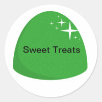 Gigant grüne Gumdrop Sticker Candy Party Sticker
