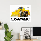 Gigant Kids Yellow Digger Construction Truck Poster (Heimbüro)